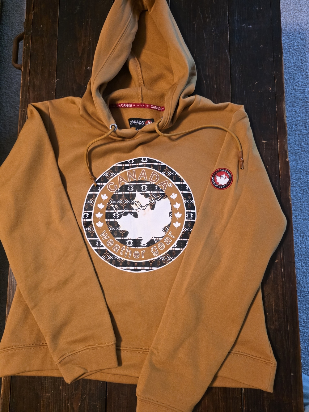 Women's Hooded Sweatshirt in Mustard